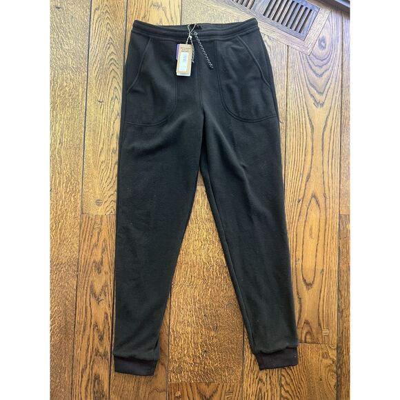Patagonia Youth Unisex Kids Micro D Joggers Black Size Large (12) New With Tags - Picture 1 of 6